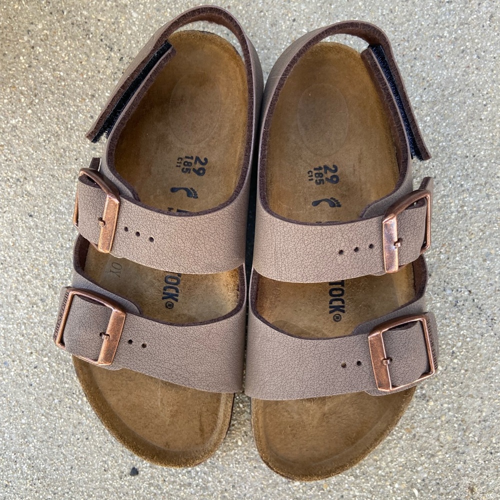 Brown Birkenstock kids sandal size 11 toddler